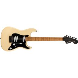 Squier-エレキギターFSR Contemporary Stratocaster® Special, Roasted Maple Fingerboard, Black Pickguard, Vintage White