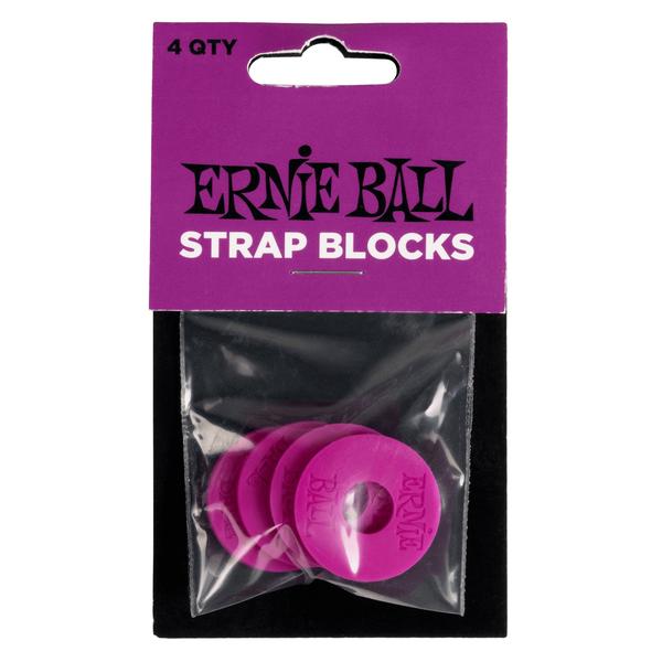 ERNIE BALL-ストラップブロックStrap Blocks 4pk - Purple