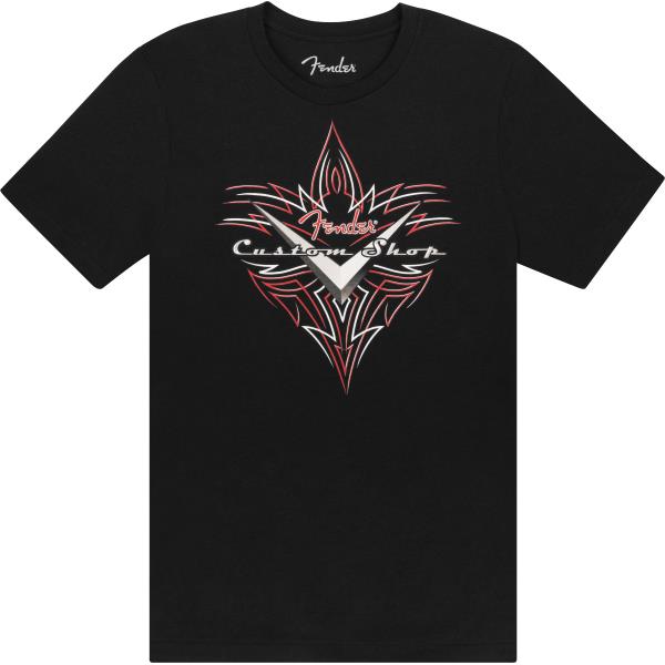 Fender-TシャツFender® Custom Shop Pinstripe T-Shirt, Black, XL
