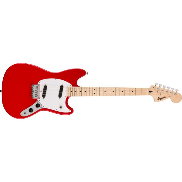 Squier-エレキギターSquier Sonic™ Mustang®, Maple Fingerboard, White Pickguard, Torino Red