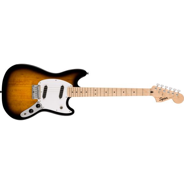 Squier-エレキギターSquier Sonic™ Mustang®, Maple Fingerboard, White Pickguard, 2-Color Sunburst