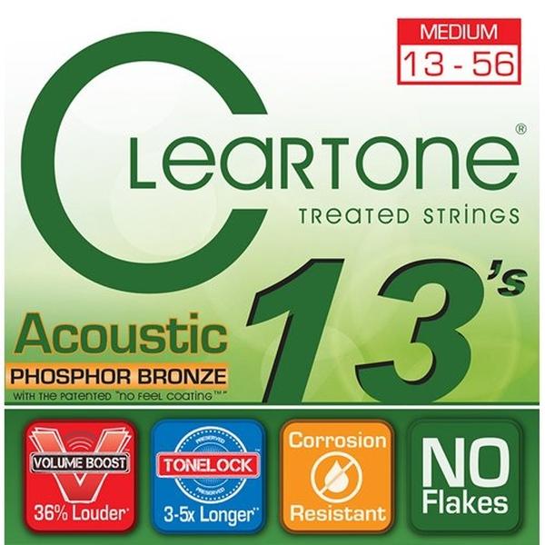 Cleartone-コーティング弦 アコギ用7413 MEDIUM 13-56