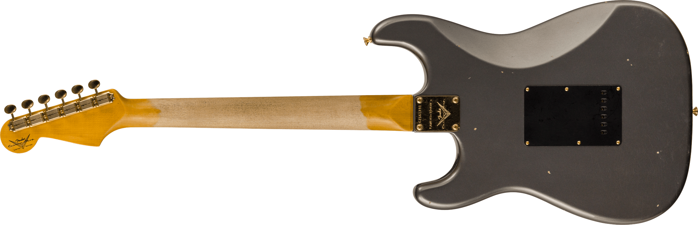 Limited Edition 1965 Dual-Mag Stratocaster® Journeyman Relic® with Closet Classic Hardware, Rosewood Fingerboard, Faded Aged Charcoal Frost Metallic追加画像 Limited Edition 1965 Dual-Mag Stratocaster® Journeyman Relic® with Closet Classic Hardware, Rosewood Fingerboard, Faded Aged Charcoal Frost Metallic追加画像