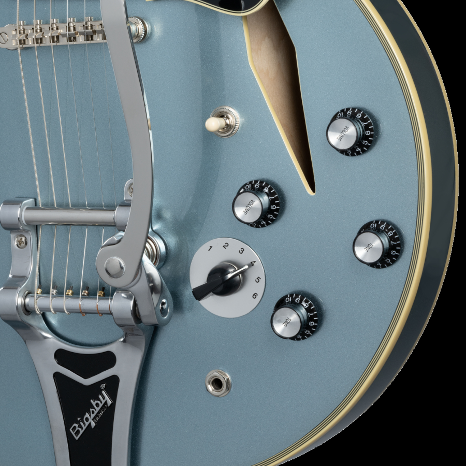 Shinichi Ubukata ES-355 Custom Bigsby ver.02 Pelham Blue追加画像 Shinichi Ubukata ES-355 Custom Bigsby ver.02 Pelham Blue追加画像