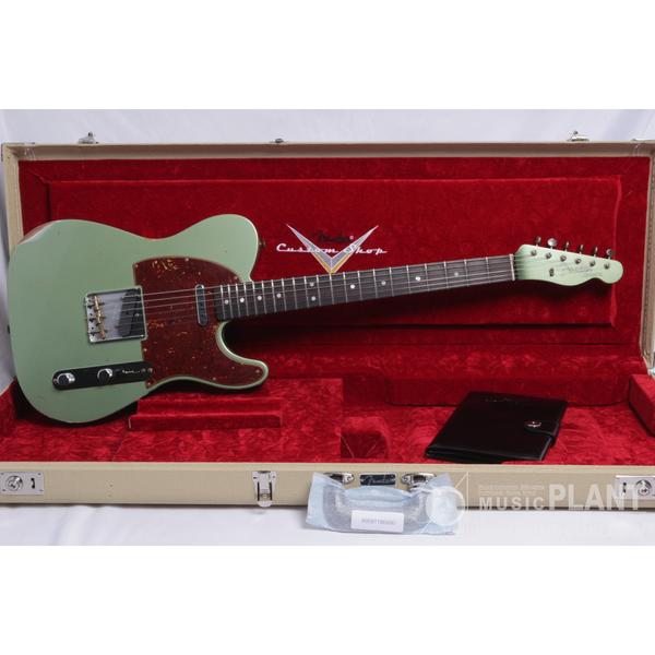 Fender Custom Shop-エレキギターLimited Edition 64 Telecaster Relic Aged Sage Green Metallic
