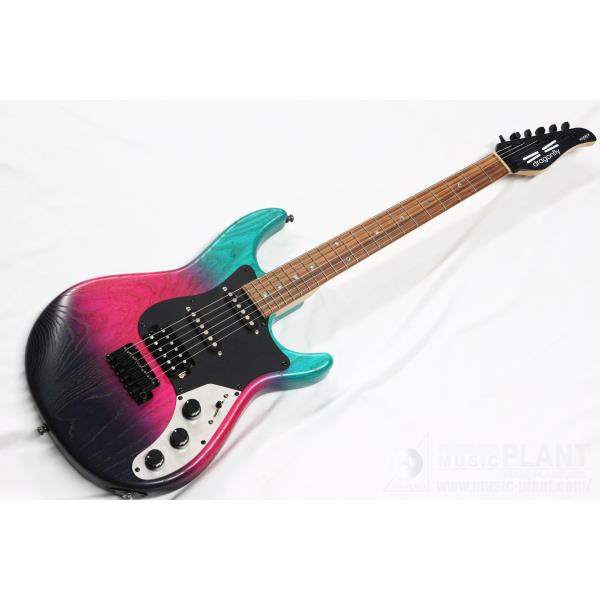 dragonfly-エレキギターPREMERO STM Black、Pink & Blue Half Matt