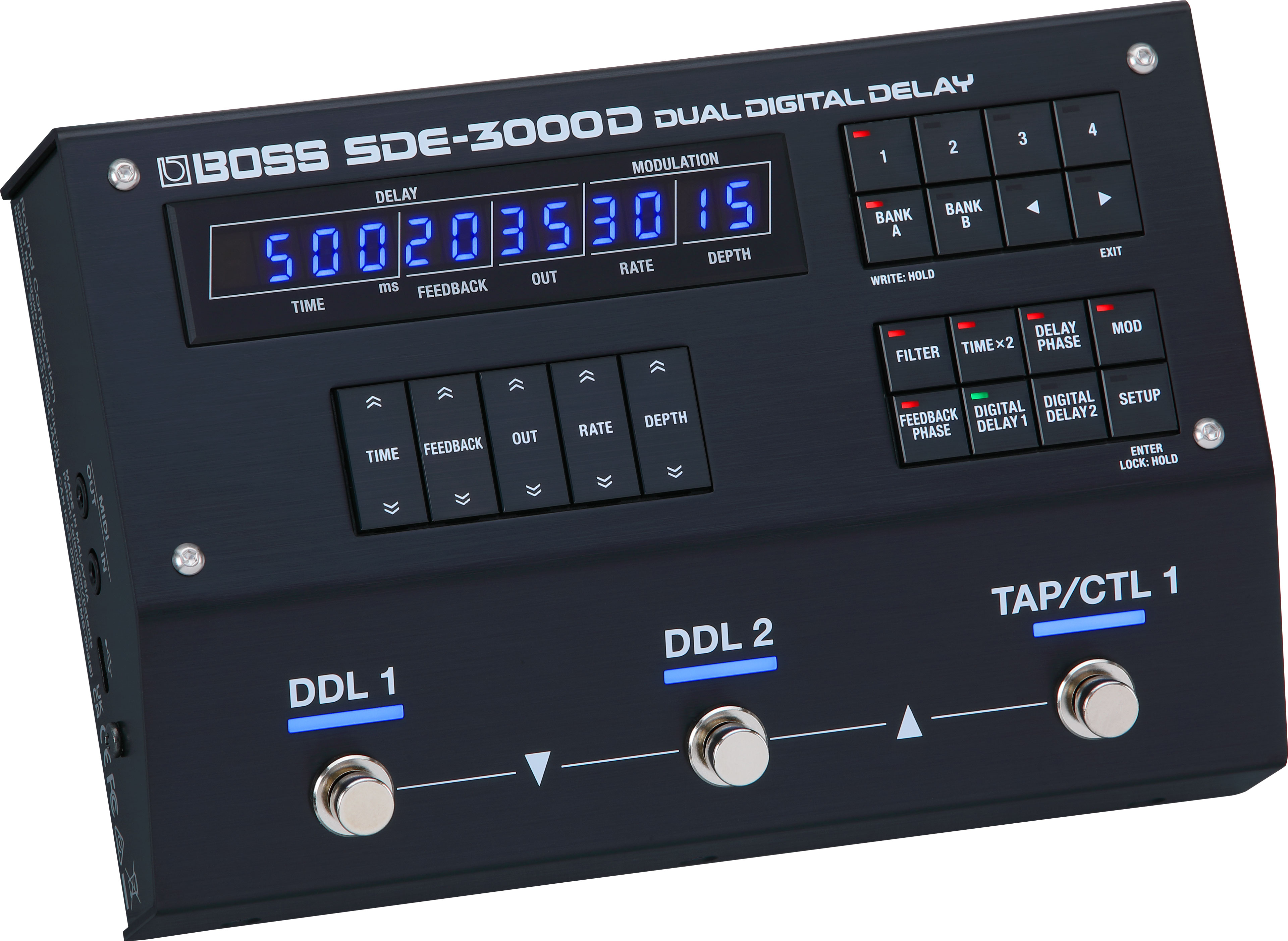 SDE-3000D Dual Digital Delayパネル画像 SDE-3000D Dual Digital Delayパネル画像