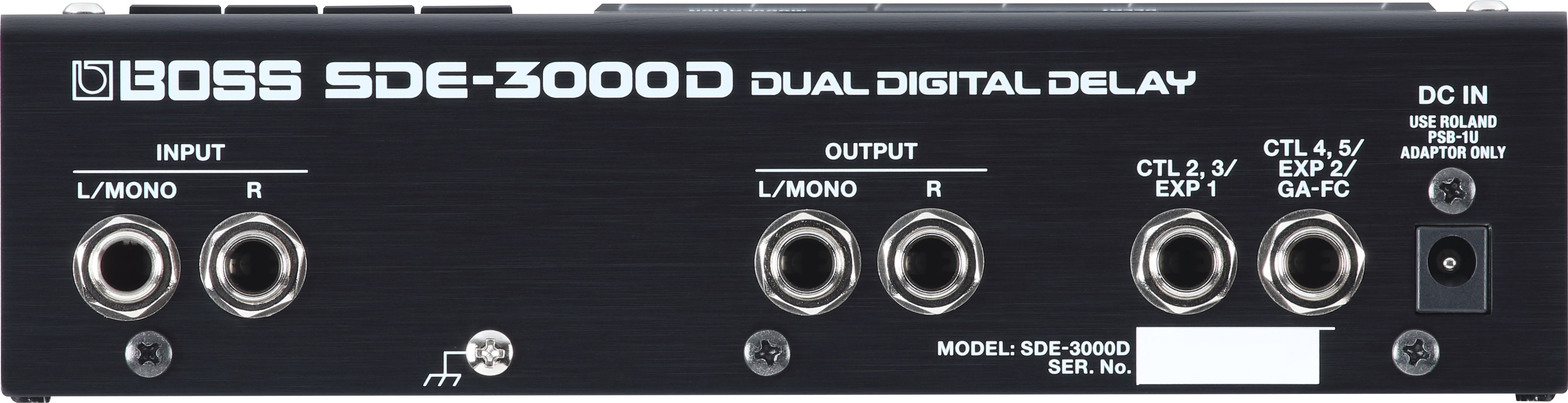 SDE-3000D Dual Digital Delay背面画像 SDE-3000D Dual Digital Delay背面画像
