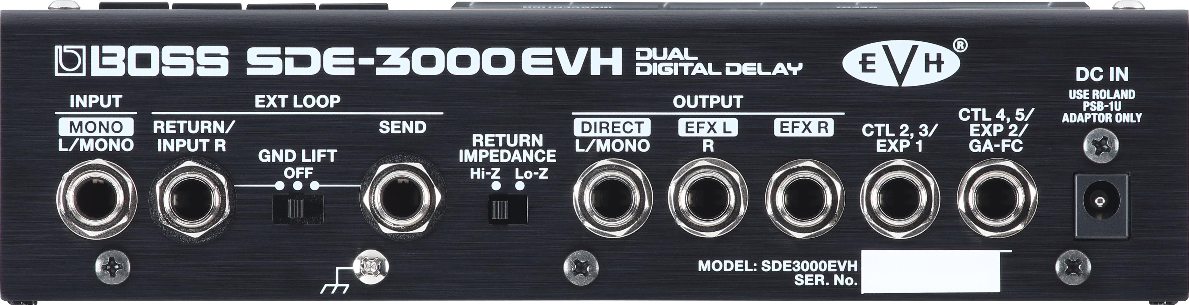SDE-3000EVH Dual Digital Delay背面画像