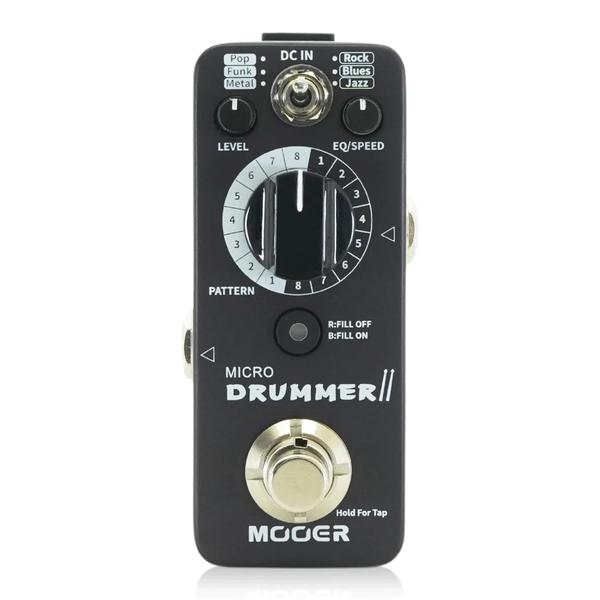 MOOER-ドラムマシンペダルMicro Drummer II