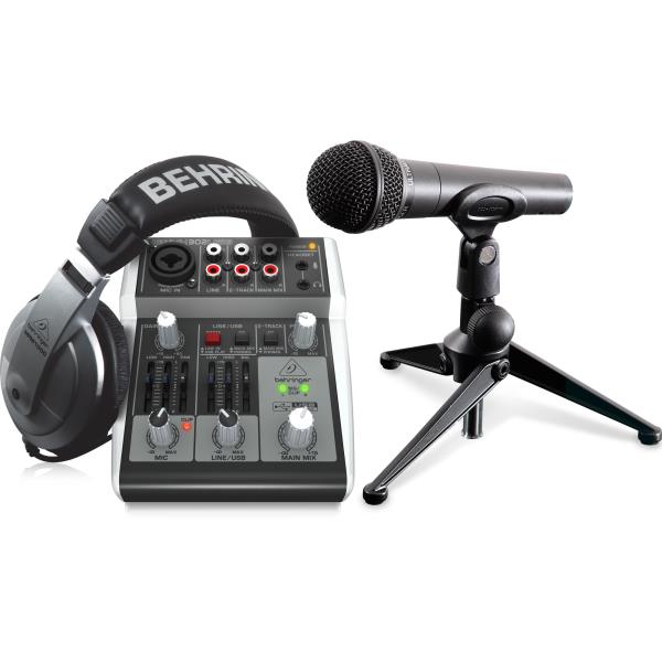 BEHRINGER-ポッドキャスト作成セットPODCASTUDIO 2 USB
