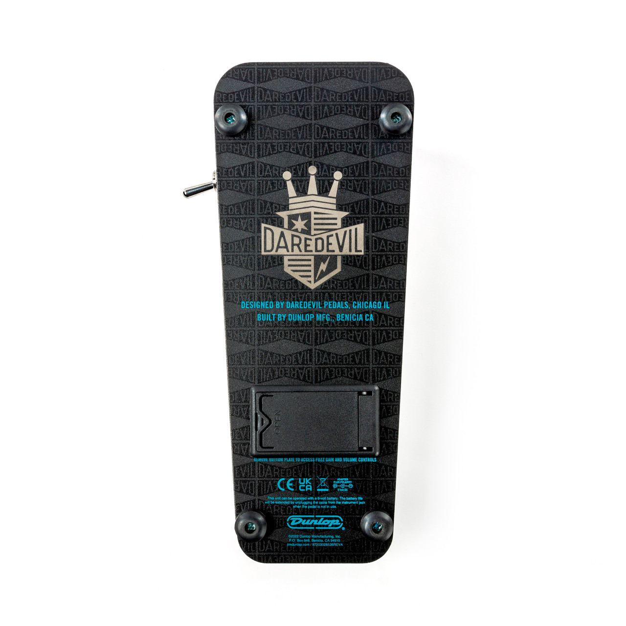 DD95FW Cry Baby Daredevil Fuzz Wah背面画像 DD95FW Cry Baby Daredevil Fuzz Wah背面画像