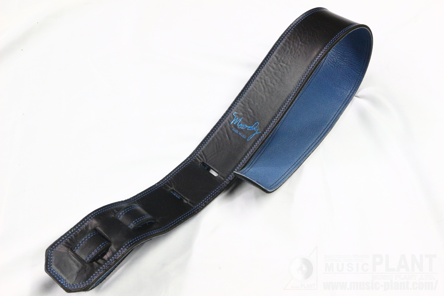 Moody Straps ギターストラップLeather-Leather 2.5inch Long Black