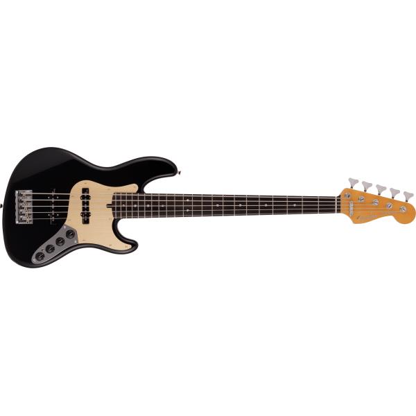 Fender-ジャズベースDeluxe Jazz Bass® V, Kazuki Arai Edition, Rosewood Fingerboard, Black