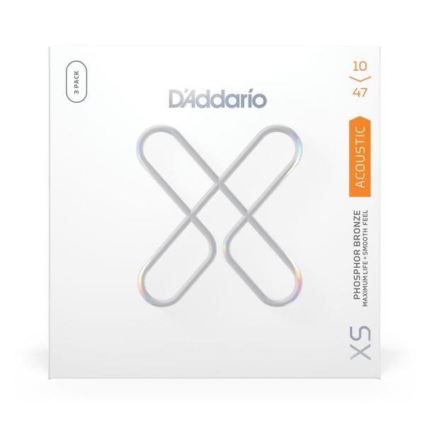 D'Addario-アコースティックギター弦3パックセットXSAPB1047-3P Extra Light 10-47 3pack Set