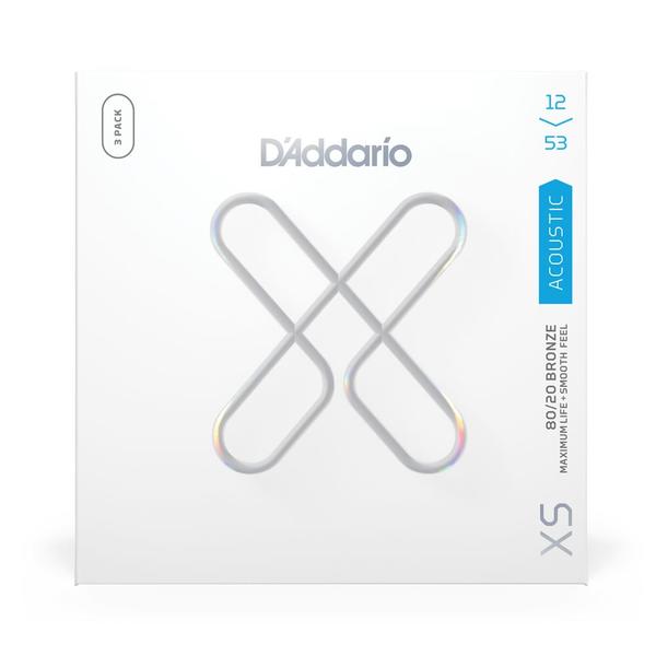 D'Addario-アコースティックギター弦3パックセットXSABR1253-3P Regular Light 12-53 3pack Set