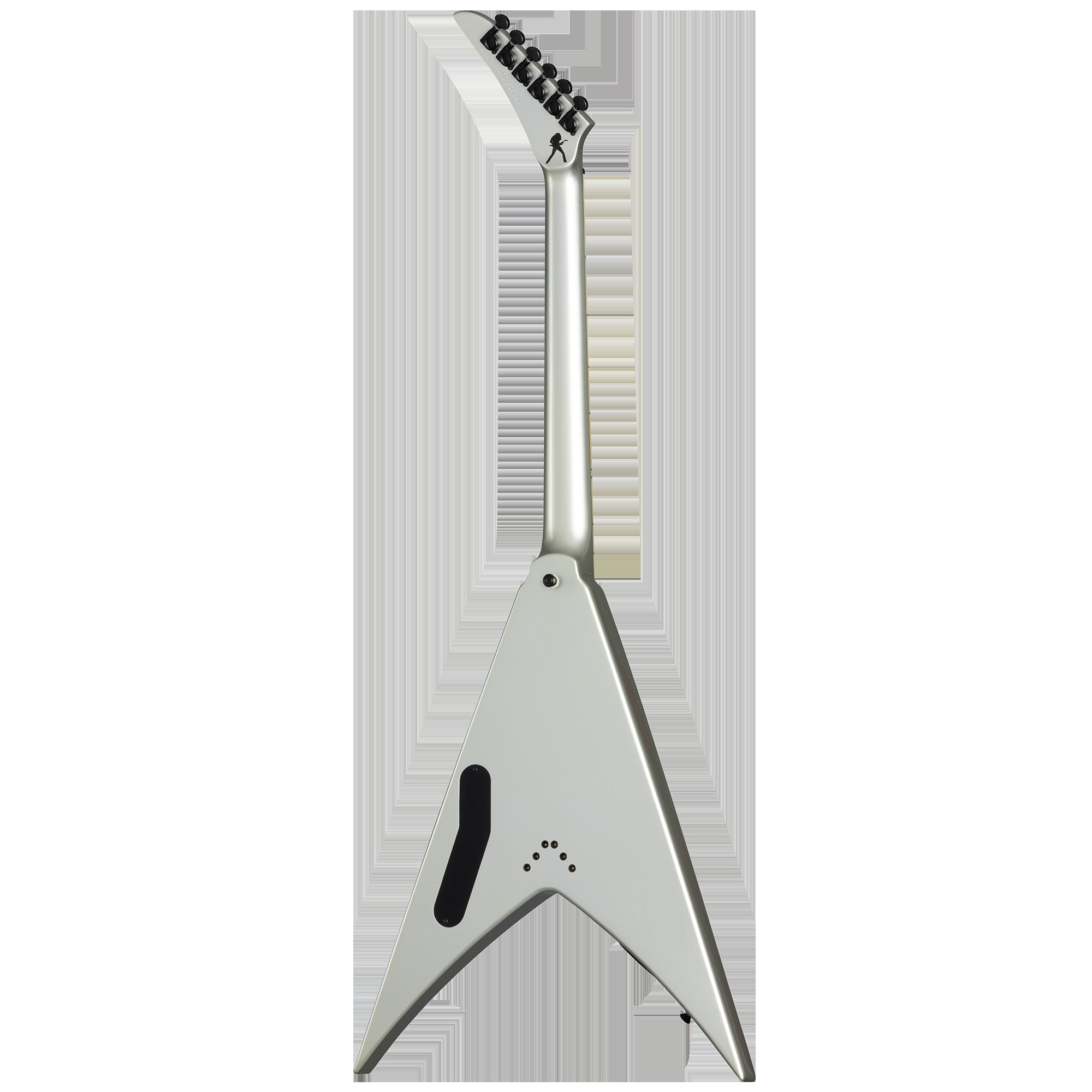 Dave Mustaine Vanguard Silver Metallic背面画像 Dave Mustaine Vanguard Silver Metallic背面画像