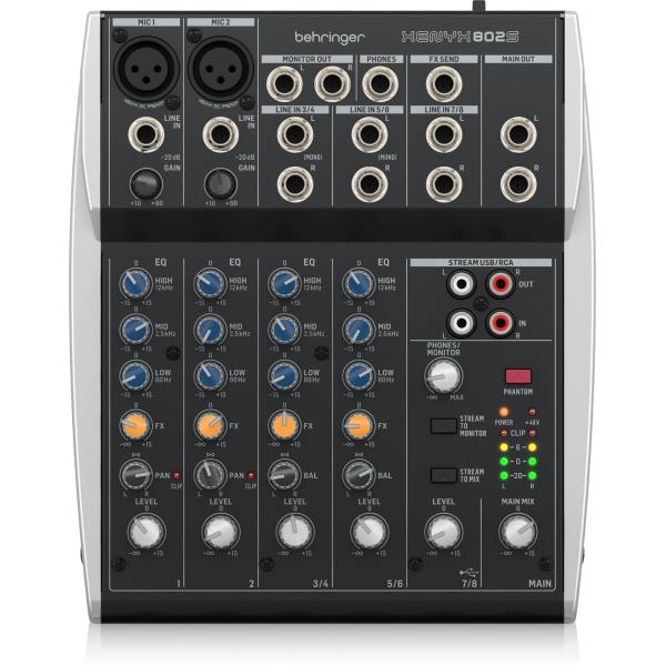 BEHRINGER-8chアナログミキサーXENYX 802S