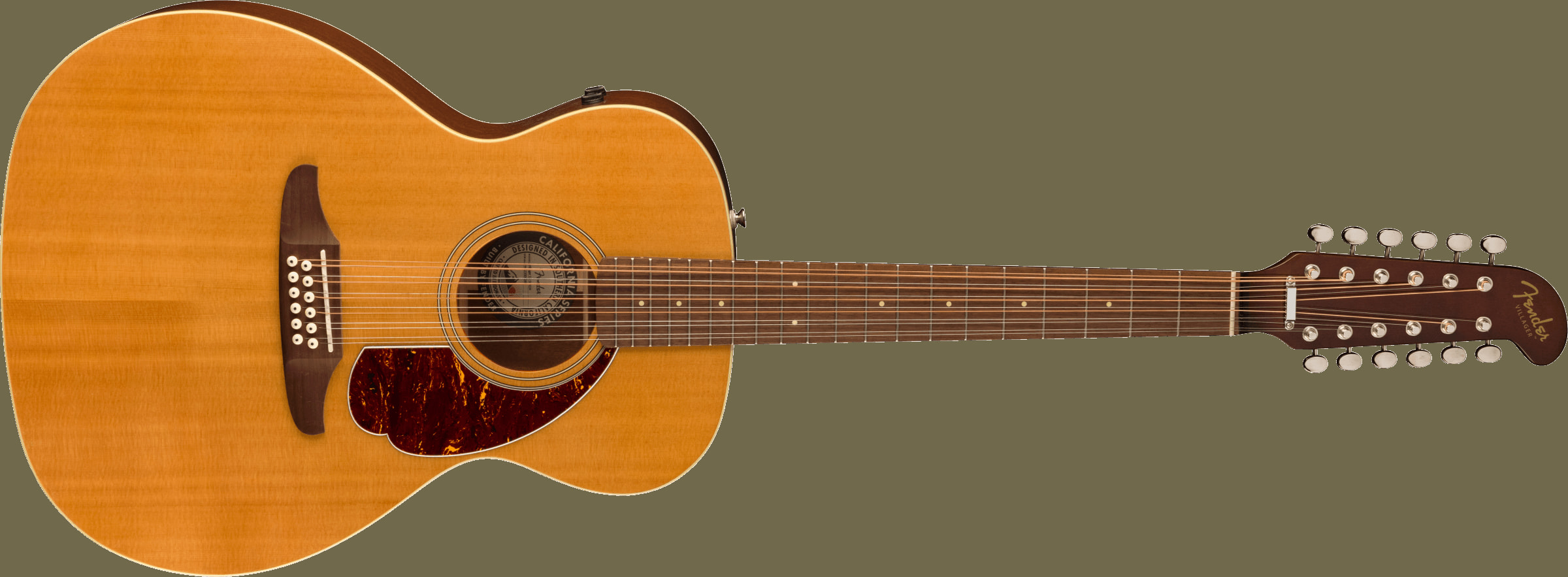 Villager™ 12-String, Walnut Fingerboard, Tortoiseshell Pickguard, Aged Natural追加画像 Villager™ 12-String, Walnut Fingerboard, Tortoiseshell Pickguard, Aged Natural追加画像