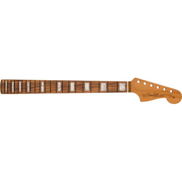 Fender-ネックRoasted Jazzmaster Neck, Block Inlays, 22 Medium Jumbo Frets, 9.5" Radius, Pau Ferro Modern C Shape