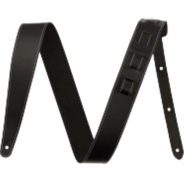 Fender-ストラップ2" Essentials Leather Strap, Black