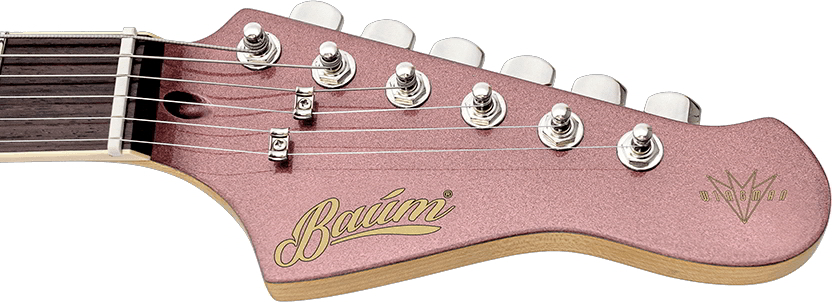 Wingman with Tremolo Burgundy Mistヘッド画像 Wingman with Tremolo Burgundy Mistヘッド画像