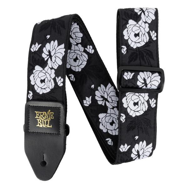 ERNIE BALL-ギター/ベース用ストラップVanilla Rose Jacquard Strap