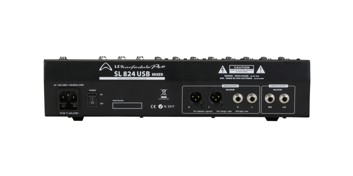 SL-824USB背面画像 SL-824USB背面画像