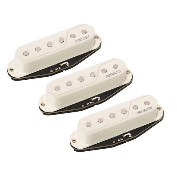 FISHMAN-ギター用ピックアップセットPRF-STR-WH3 Fluence Singel Width for Strat® Set of 3, White