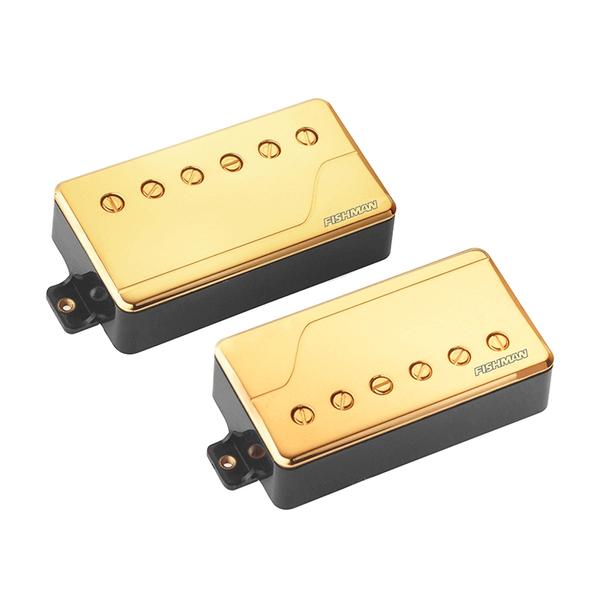 FISHMAN-ギター用ピックアップセットPRF-CHB-SG2 Fluence Classic Humbucker 6-String Set, Gold