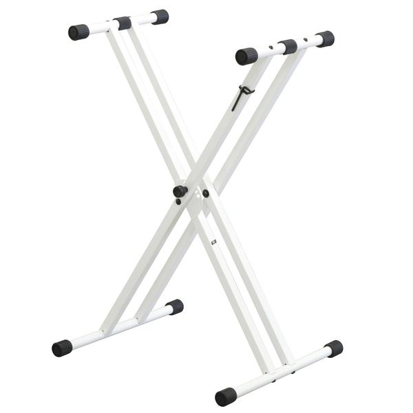 KIKUTANI-スチール製XX型キーボード・スタンドKS-29WA Keyboard Stand WHT