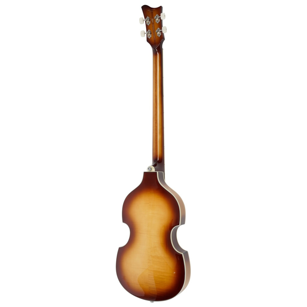 HCT-500/1-SB Violin Bass CT Antique Brown Sunburst背面画像 HCT-500/1-SB Violin Bass CT Antique Brown Sunburst背面画像