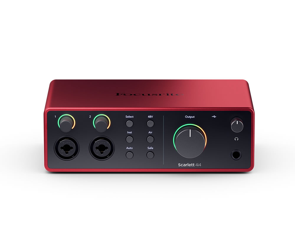 Scarlett 4i4 Gen4ヘッド画像 Scarlett 4i4 Gen4ヘッド画像