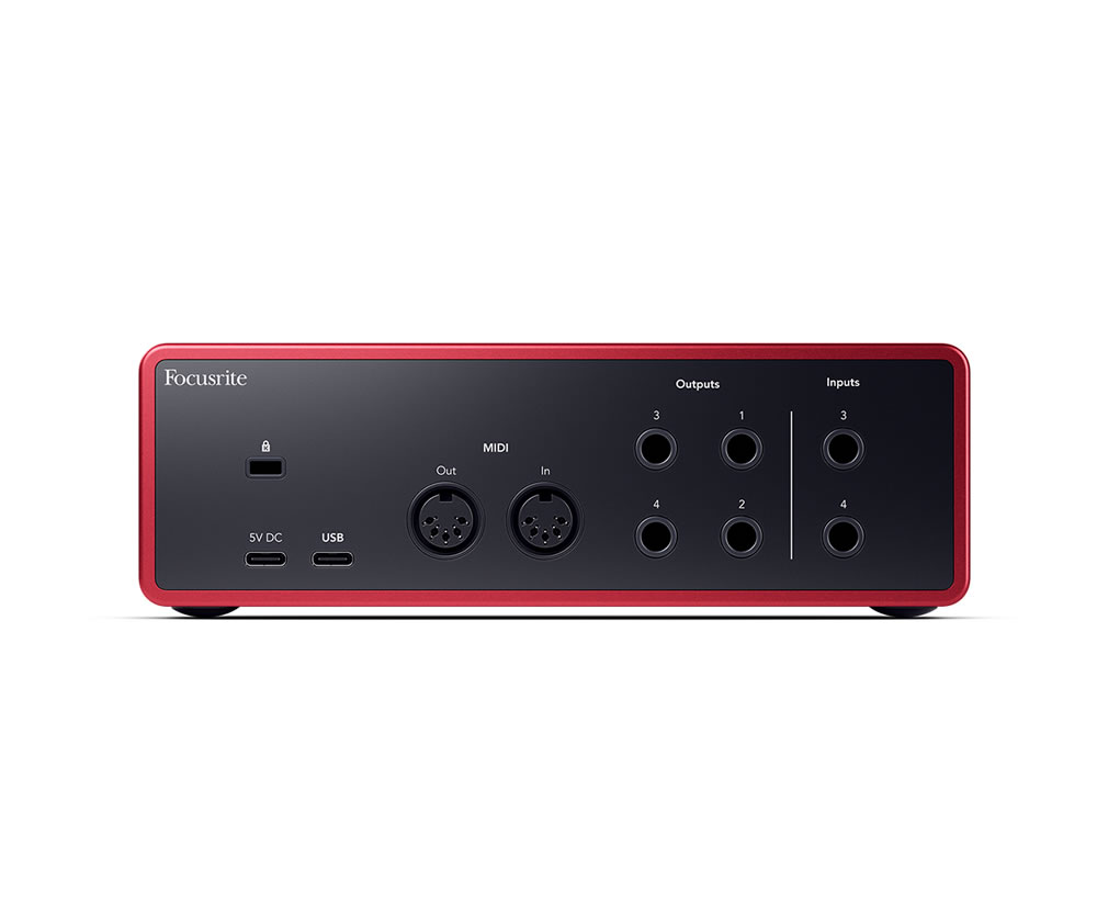 Scarlett 4i4 Gen4背面画像 Scarlett 4i4 Gen4背面画像