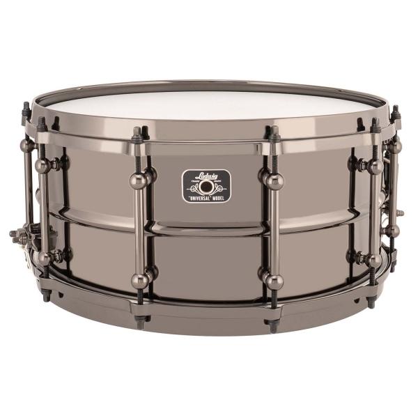 Ludwig-スネアドラムLU0713 7" x 13" "Black-to-Black" Brass