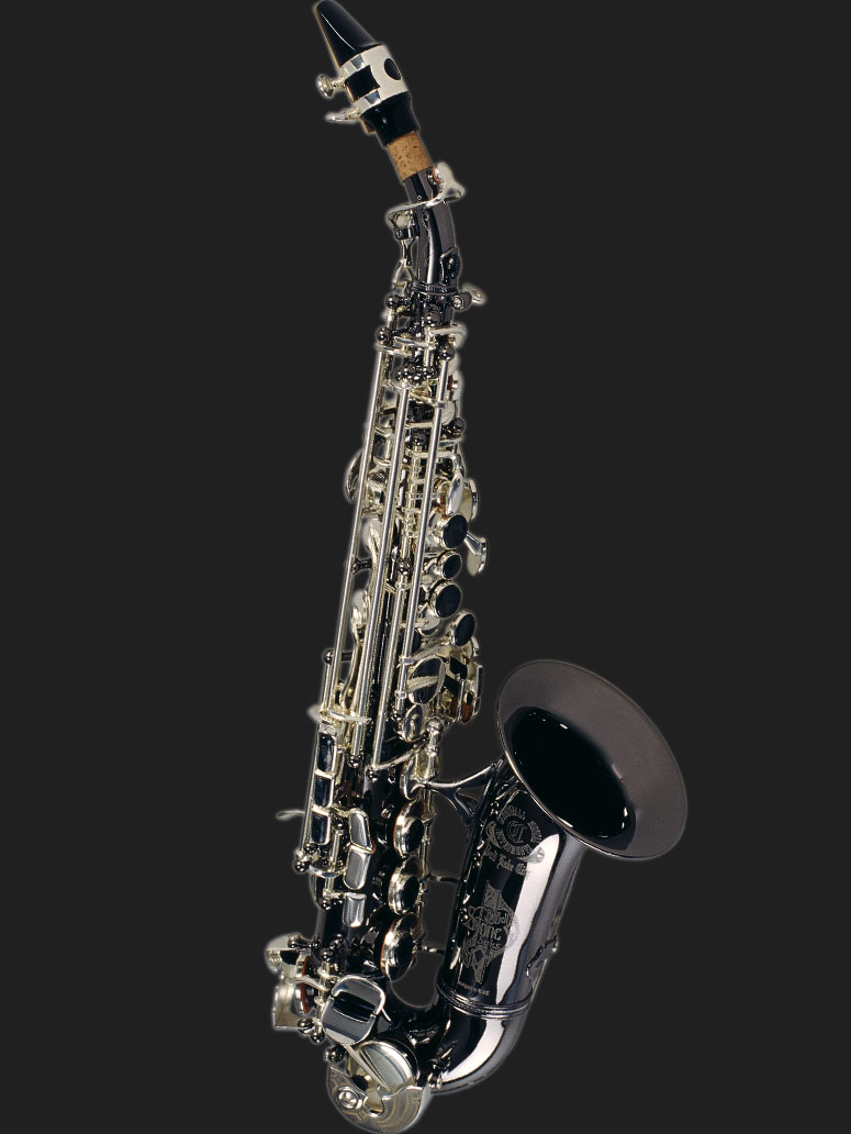SC5-BS Carved Soprano Black Nickel/Silver Plated Key追加画像 SC5-BS Carved Soprano Black Nickel/Silver Plated Key追加画像