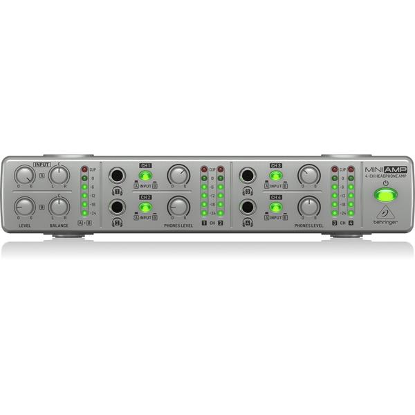 BEHRINGER-4CHステレオヘッドフォンアンプAMP800 V2