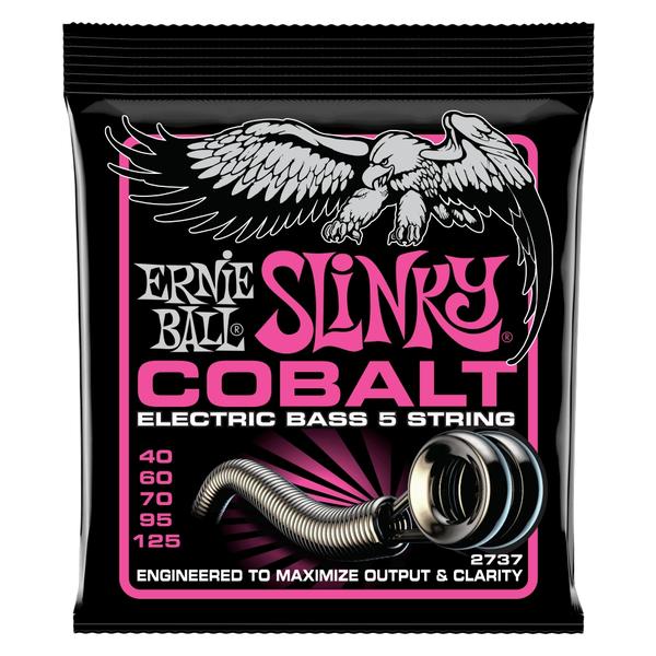 ERNIE BALL-5弦エレキベース弦2737 Super Slinky Cobalt 5弦 40-125