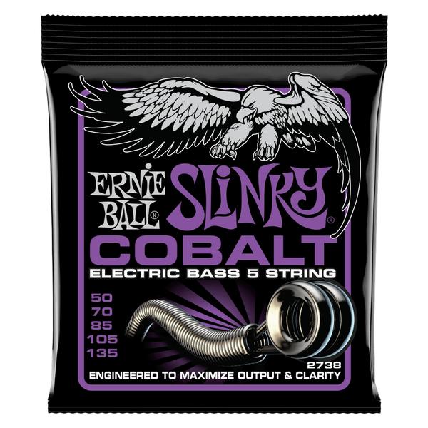 ERNIE BALL-5弦エレキベース弦2738 Power Slinky Cobalt 5弦 50-135