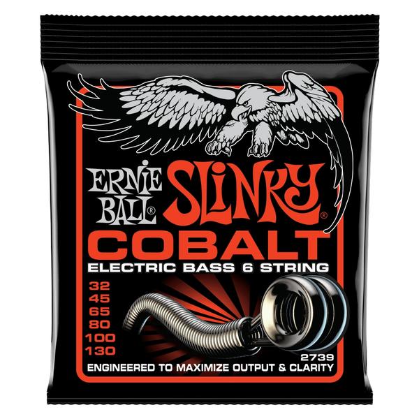 ERNIE BALL-6弦エレキベース弦2739 Slinky Cobalt 6弦 32-130