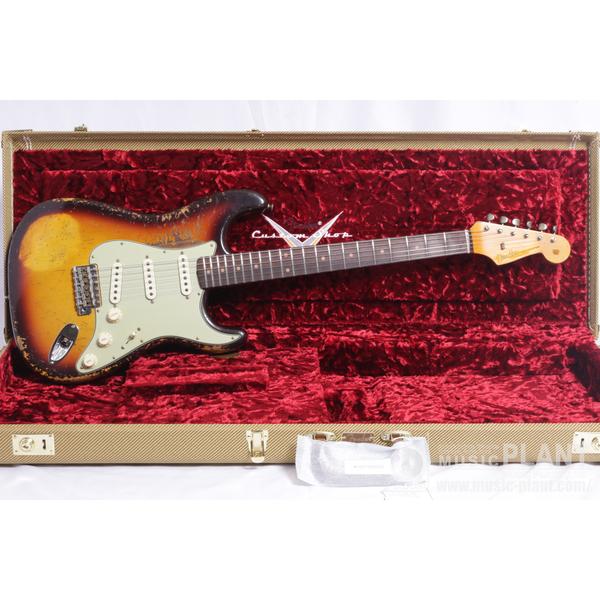 Fender Custom Shop-エレキギターLimited Edition '59 Stratocaster Super Heavy Relic, Super Faded Aged Chocolate 3-Color Sunburst