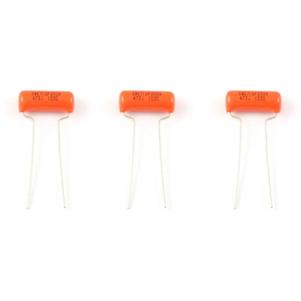 ALLPARTS-コンデンサーEP-4383-000 .047 MFD ORANGE DROP CAPACITORS 3pc