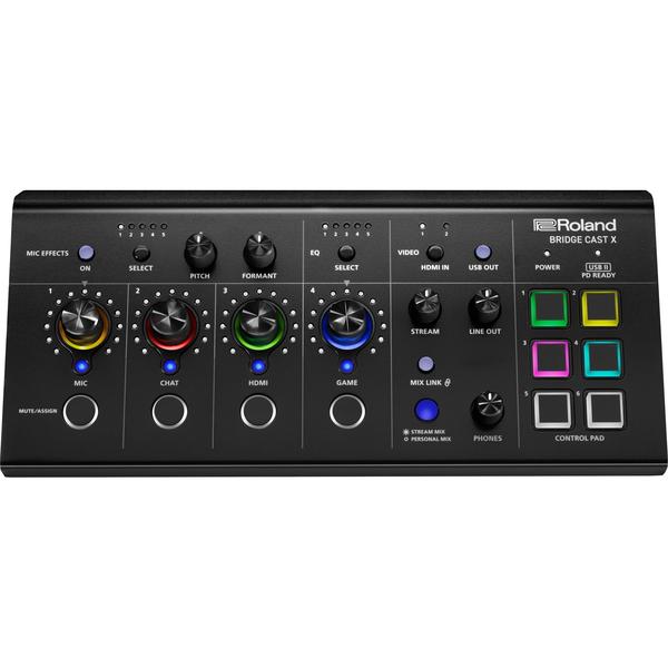 Roland-Dual Bus Gaming Audio Mixer with Video CaptureBRIDGECSTX