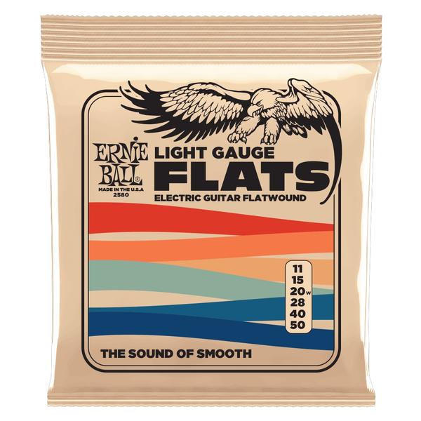 ERNIE BALL-フラットワウンドギター弦2580 Flatwound Light 11-50