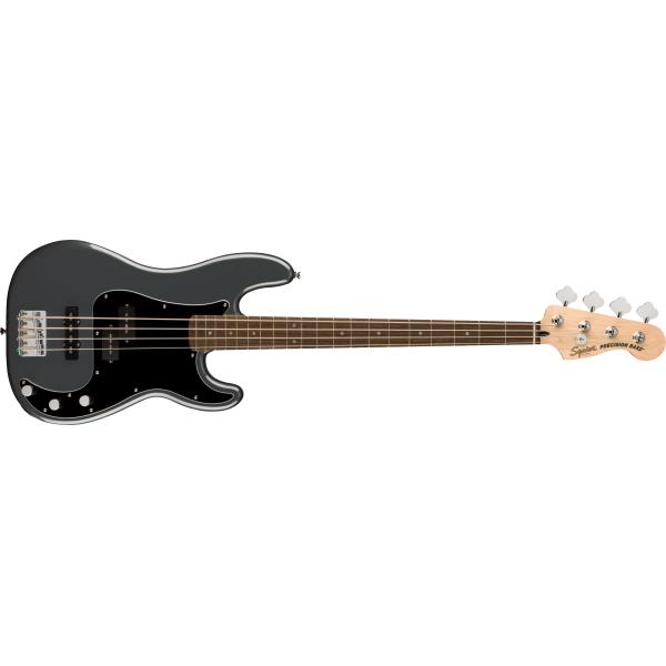 Squier-エレキベースAffinity Series Precision Bass PJ, Laurel Fingerboard, Black Pickguard, Charcoal Frost Metallic