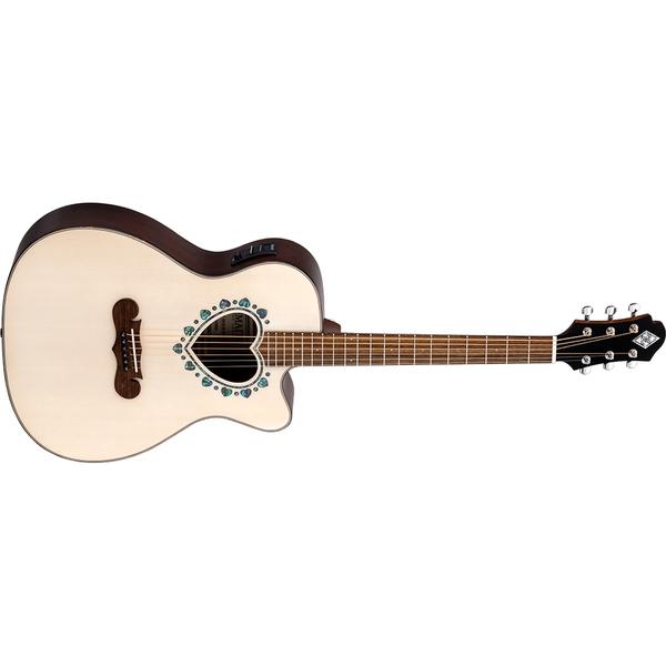 ZEMAITIS-エレクトリックアコースティックギターCAF-85HCW White Abalon