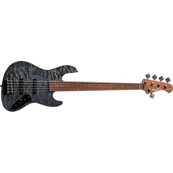 Bacchus-5弦エレキベースWL5-QM-AC RSM/M BLKS