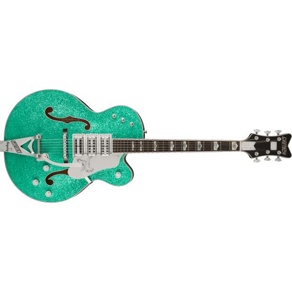 GRETSCH-G6136T Kenny Falcon™ II with String-Thru Bigsby®, Ebony Fingerboard, Early Summer Green Sparkle