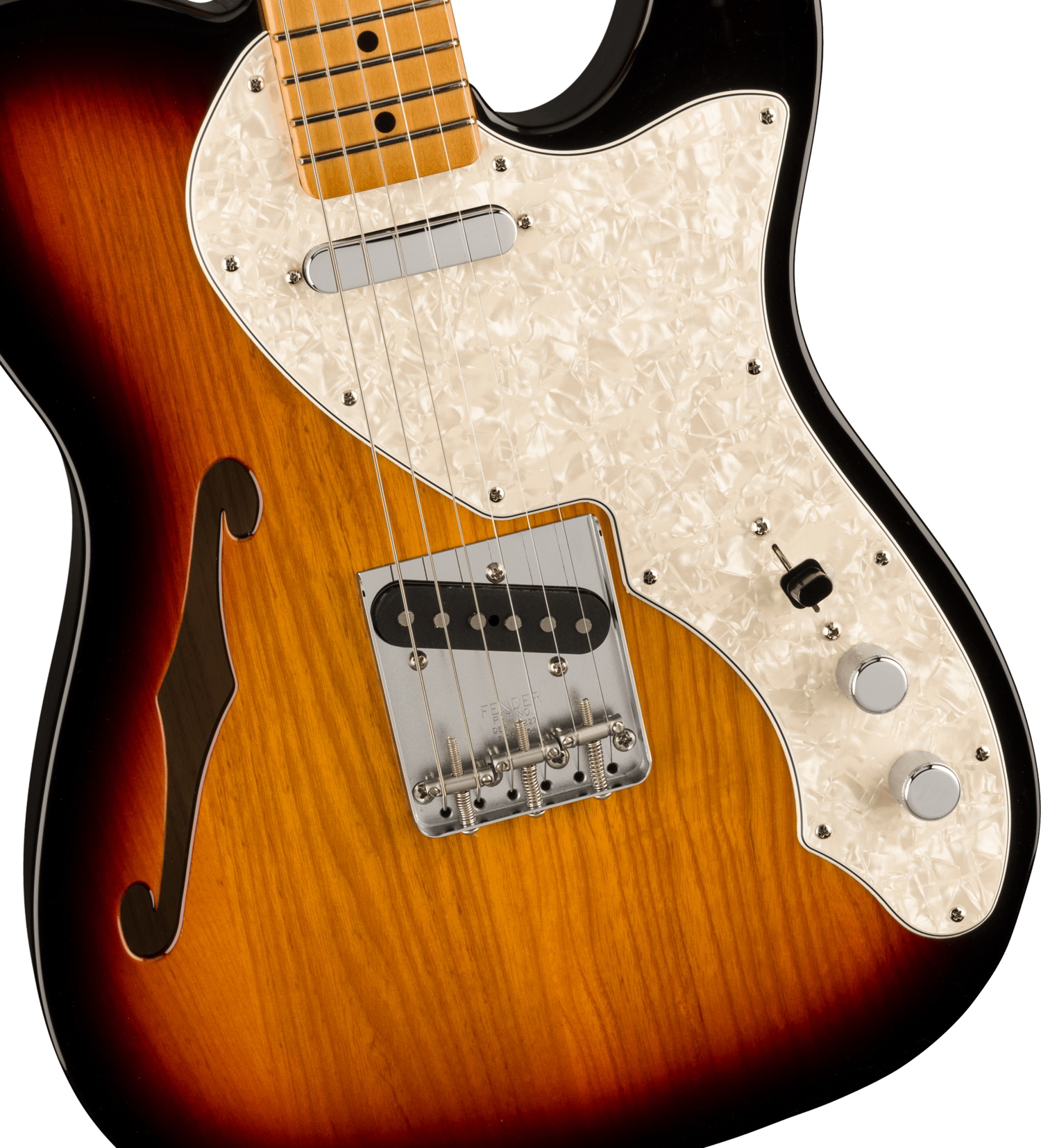Vintera® II '60s Telecaster® Thinline, Maple Fingerboard, 3-Color Sunburst追加画像 Vintera® II '60s Telecaster® Thinline, Maple Fingerboard, 3-Color Sunburst追加画像