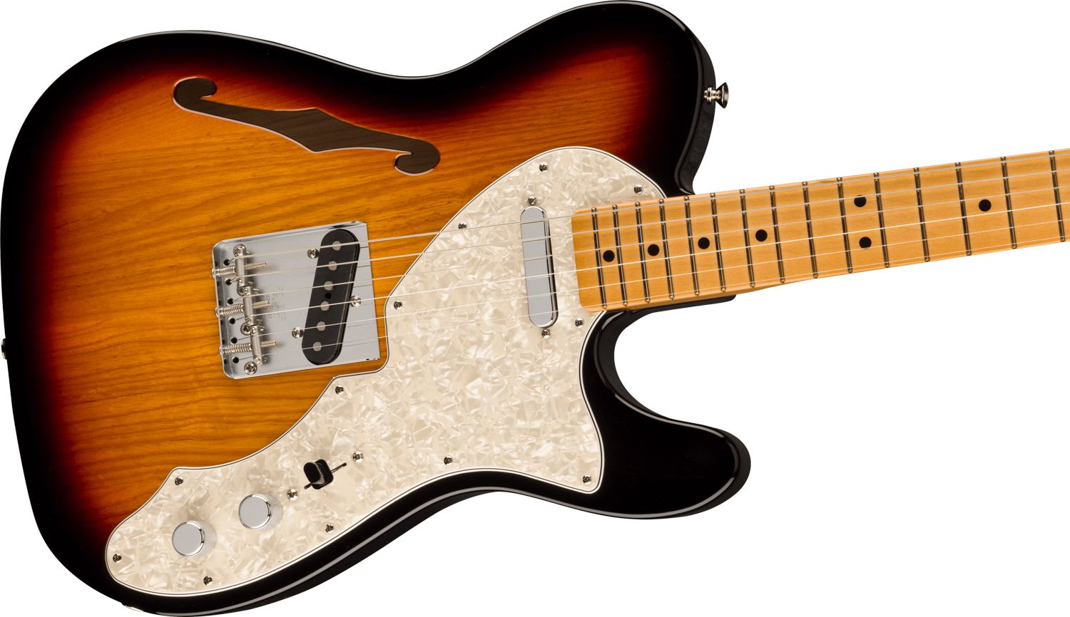 Vintera® II '60s Telecaster® Thinline, Maple Fingerboard, 3-Color Sunburst追加画像 Vintera® II '60s Telecaster® Thinline, Maple Fingerboard, 3-Color Sunburst追加画像